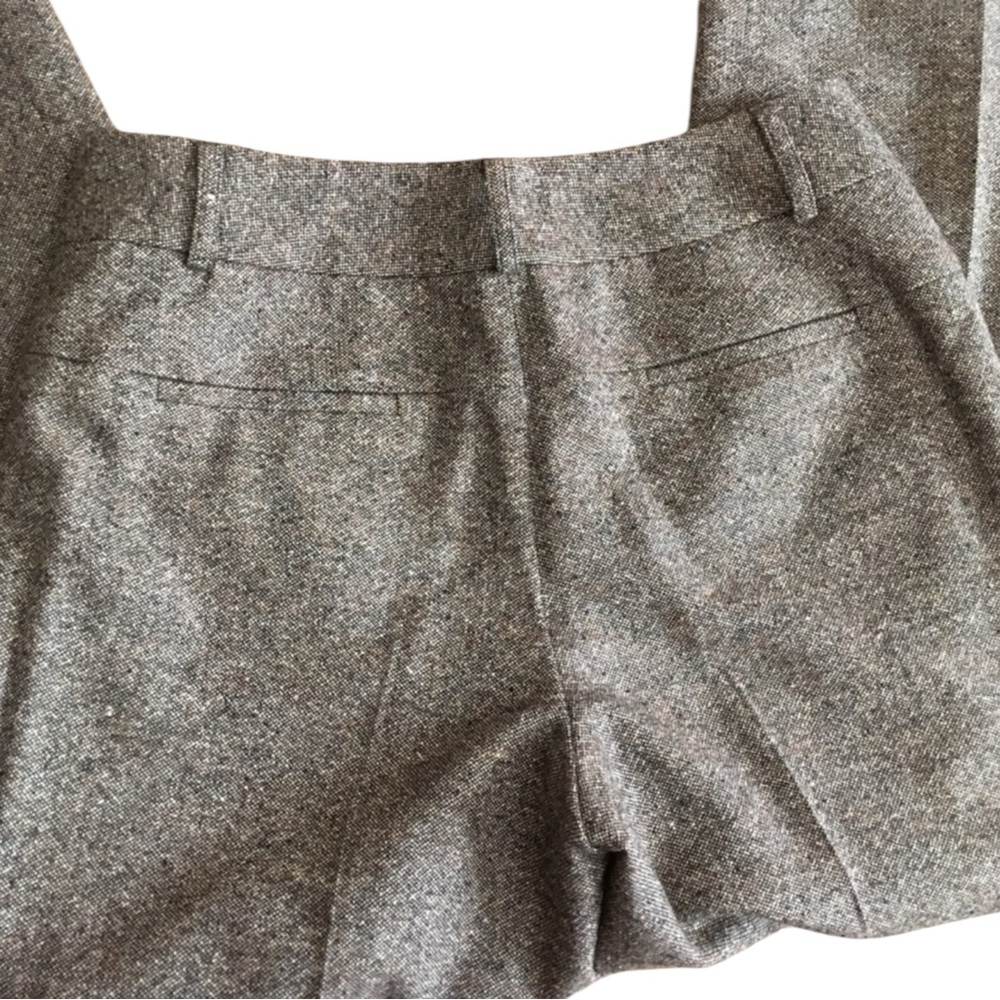 TALBOTS Vintage Wool/Silk Blend Trousers in Brown Tweed Size 10 — GORGEOUS!!! - Picture 8 of 11